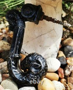 Superb cast iron ram-head door knocker