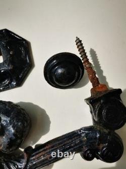 Superb cast iron ram-head door knocker