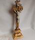 Superb Golden Crucifix With Fine Gold Leaf, Late 19th Century