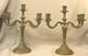 Superb Pair Of 36 Cm, 3.8 Kg Metal Candlesticks With 4 Candle Arms