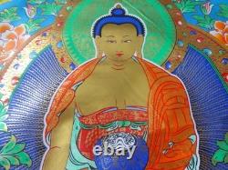 THANKA Buddhist Art of Tibet represents Buddha SHAKYAMUNI dimension 68/118 c