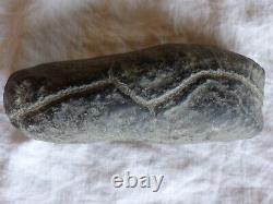 THE NEOLITHIC LAVA STONE SALAMANDER ENGRAVED