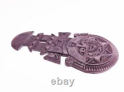 TUMI INCA Peru ceremonial knife in carved slate, 20th century