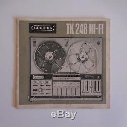 Tape Recorder Grundig Tk 248 Hi-fi Made In Vintage Germany Design Xxth N3281