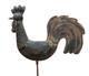 Three Ancient Beautiful Copper Riveted Rooster Weathervane