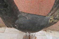 Three Ancient Beautiful Copper Riveted Rooster Weathervane