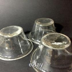 Three Large Jam Jars Blown Glass Eighteenth Nineteenth Antique Glass (8)