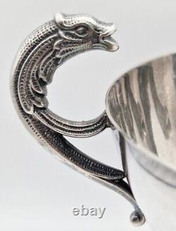 Translation: Antique large fish-shaped wedding cup chalice goblet dish