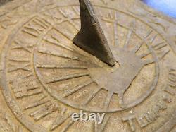 Tres Ancient Lead Sundial Tempus Fugit At Angles The 4 Ages Of Man