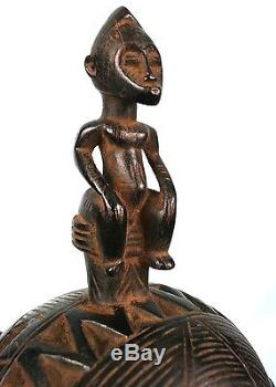 Tribal African Art Senufo Senufo Ointment Bottle Extreme Finish 36 Cms