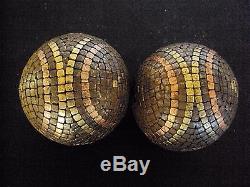 Two Old Balls Of Pétanque Studded 19 Th