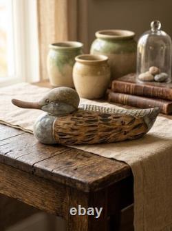 Unique Piece Duck in Stoneware by Catherine Allouin-Merccion (Jayat) Art Ceramics