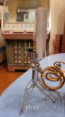 VERY RARE LABINAL CHROMER FUSEE ART DECO 1940 LAMP WITH ITS ALUMINUM CASE