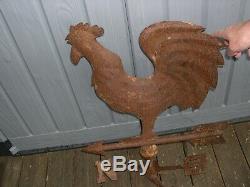 Vane Old Iron Church Rooster Subject Of Ancient Folk Art Of The 19th