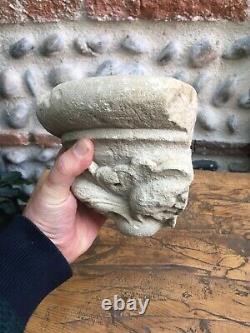 Very Beautiful Applique Sculpture Stone Calcary Sculpted Leave Raisin XVIII