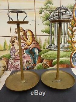 Very Beautiful Pair Of Candlesticks Or Pic Glitter Epoque 18 Eme
