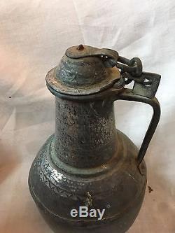 Very Nice Cocquemar Pitcher Jug ​​in Tinned Copper High Time Xviith