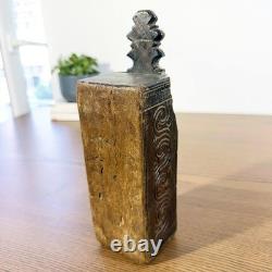 Very Old Asian Chinese Box Early 19th Century Carved