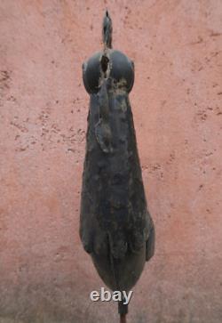 Very Old Copper Riveted Bell Tower Rooster Antique Weather Vane