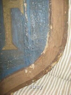 Very Old Flag Bearer Of French Republic Town Hall Painted Canvas