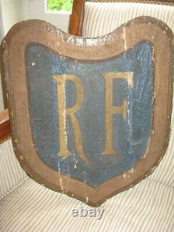 Very Old Flag Bearer Of French Republic Town Hall Painted Canvas