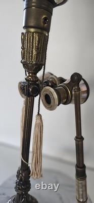 Very RARE Bronze Lamp with Inlaid Mother-of-Pearl Binoculars / Cabaret Paris