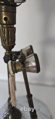 Very RARE Bronze Lamp with Inlaid Mother-of-Pearl Binoculars / Cabaret Paris