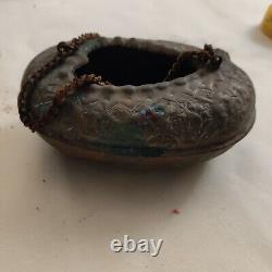 Very Rare Antique Handmade Persian Copper Beggar's Bowl