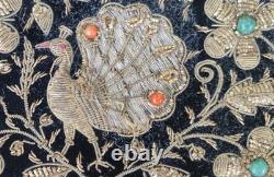 Very Rare Car Like New Handbag and Belt with Gold Thread and Stones