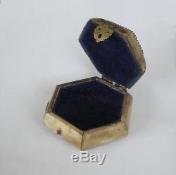 Very Rare Ottoman Antique Bone Box Turkish Jewelry Box Bone Turkey 19th C
