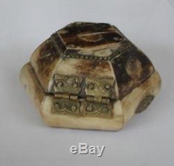 Very Rare Ottoman Antique Bone Box Turkish Jewelry Box Bone Turkey 19th C