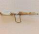 Very Rare Small Corsican Vendetta Knife Gold Mother-of-pearl Brooch