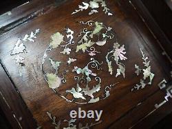 Vietnamese Chinese Mother of Pearl Inlay Wooden Tea Tray 3