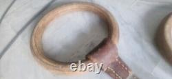 Vintage 1950 Gym Rings Leather Straps Sports Jo