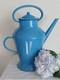 Vintage Blue Enameled Metal Watering Can, Approx. 42 Cm Tall, No Coffee Pot, No Pitcher