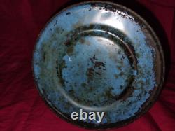 Vintage Enamelled Metal Coffee Pot with Bird Design (Finches) TTB 21 cm