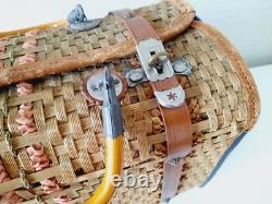 Vintage woven market basket