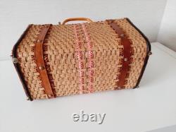Vintage woven market basket