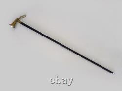 Walking cane with wooden hunting horn system, early 20th century