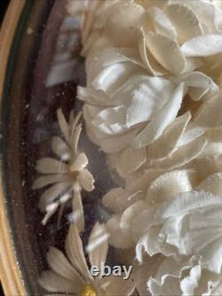 Wedding Crown Daisies Napoleon III Frame 45X37 Beautiful Condition Rare