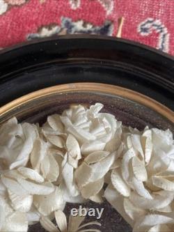 Wedding Crown Daisies Napoleon III Frame 45X37 Beautiful Condition Rare