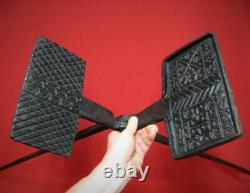 Wedding Wafer Mould. 18th-Century Wrought-Iron Waffle Iron