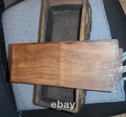 Wooden box with carved Maltese crosses (Folk Art)