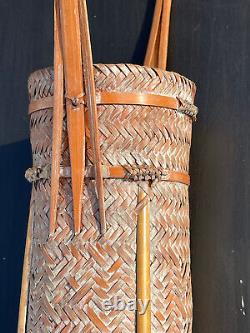 Woven Japanese Quiver Basket for Tribal Arrows - Curiosity Object Handicrafts