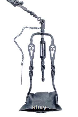 Wrought Iron Chaleil and Its High-Era Oil Lamp