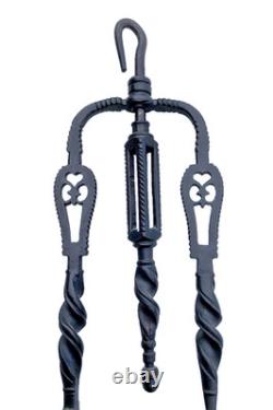 Wrought Iron Chaleil and Its High-Era Oil Lamp