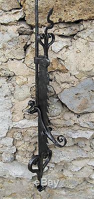 Wrought Iron Rack 17th 18th. Hearts Decoration