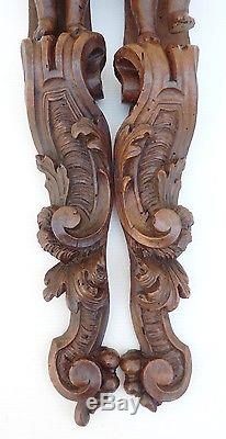 XVIII Carved Wood, Louis XV Period Two Beautiful Atlanteans