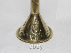 12D4 ANCIENNE LAMPE A HUILE DE BALEINE ANTWERPEN ART POPULAIRE FLANDRE XIX e