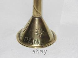 12D4 ANCIENNE LAMPE A HUILE DE BALEINE ANTWERPEN ART POPULAIRE FLANDRE XIX e